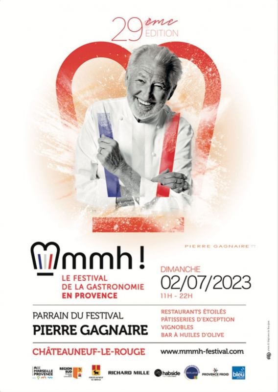 808 water est partenaire pour le festival de la gastronomie mmh à chateau neuf le rouge en Provence